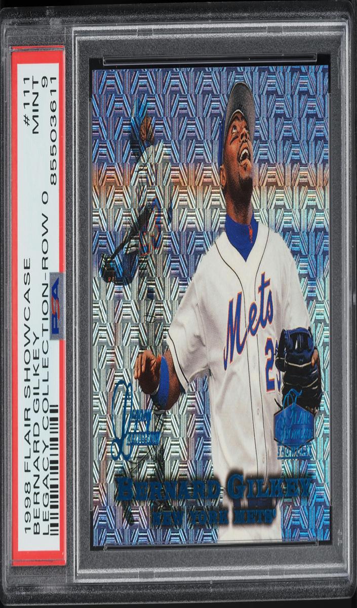 1998 Flair Showcase Baseball Row 0 Bernard Gilkey #111 PSA 9