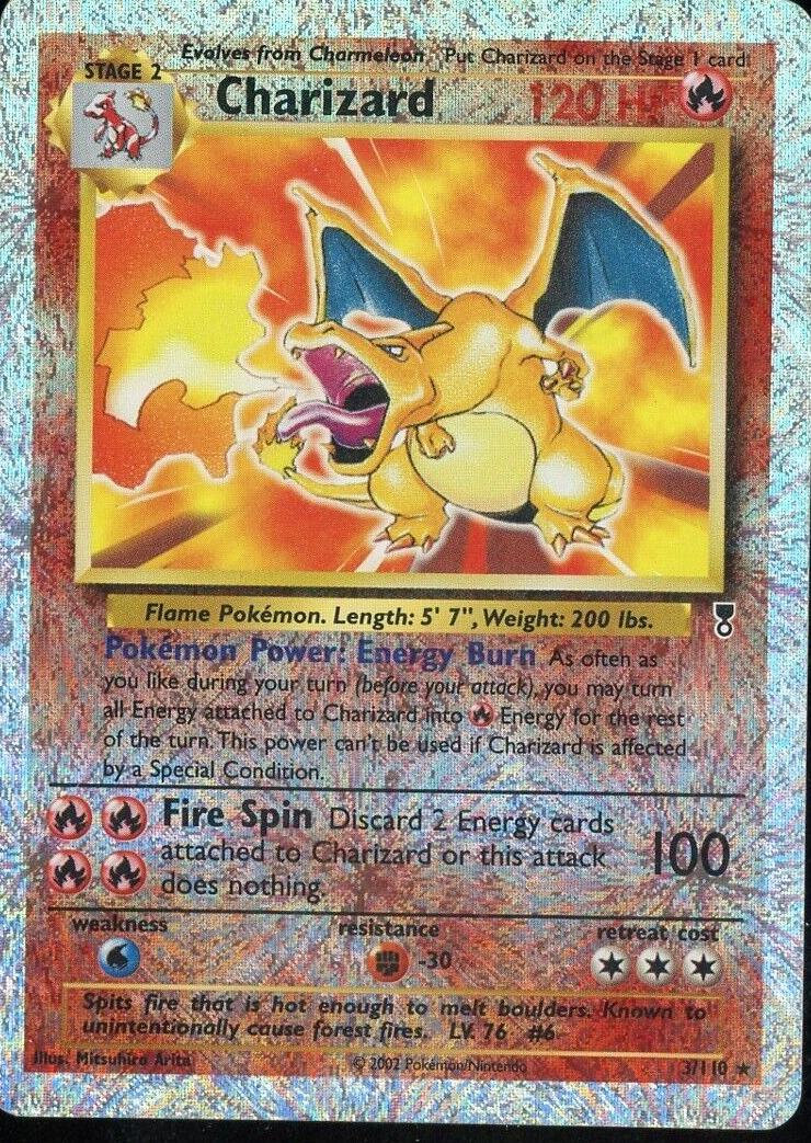 2002 Pokemon Foil #3 Charizard front