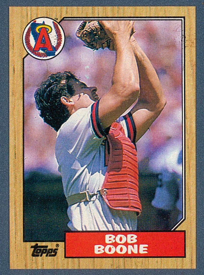1987 Topps Bob Boone #166 card