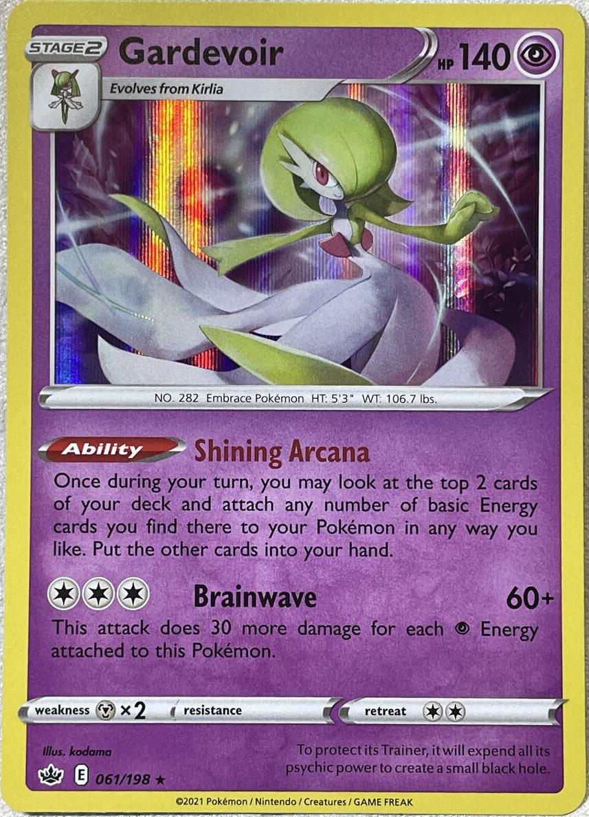Gardevoir Holo 2021 Pokemon Chilling Reign