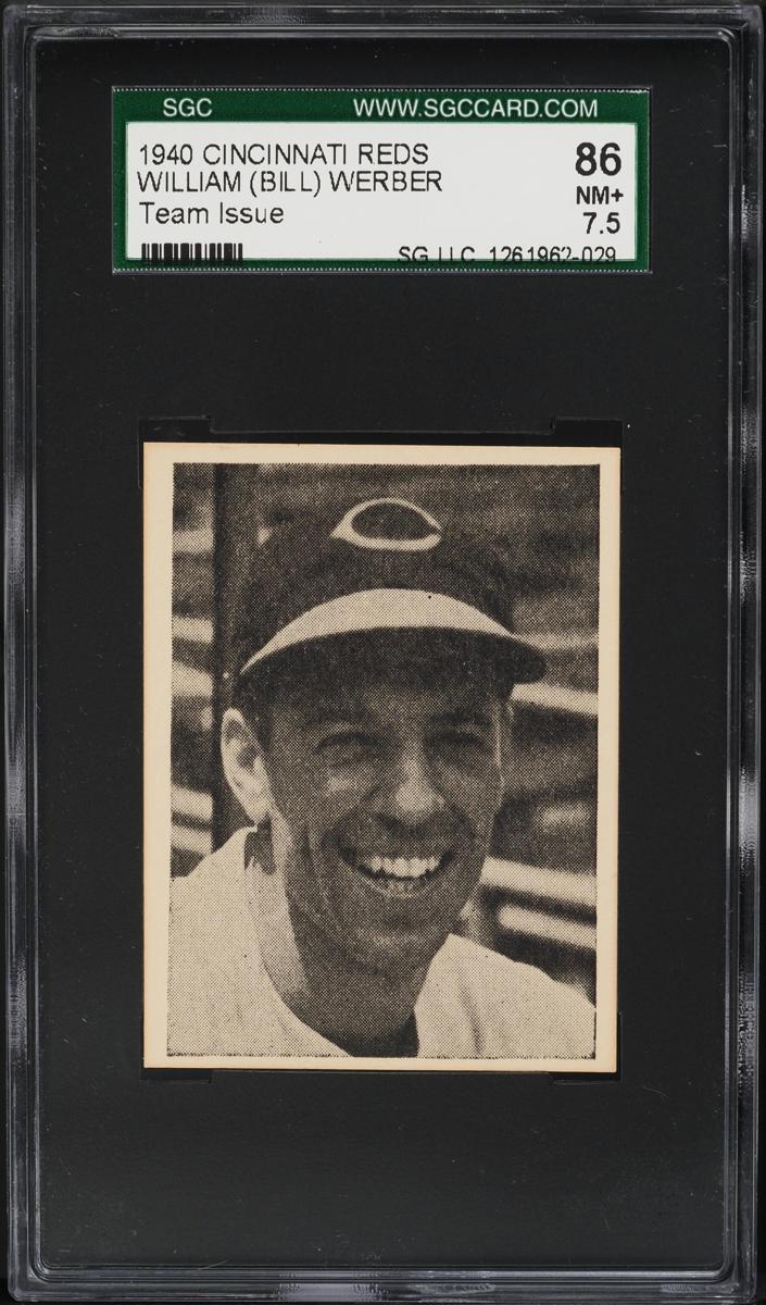 1940 Cincinnati Reds Team Issue Baseball Bill Werber #NNO