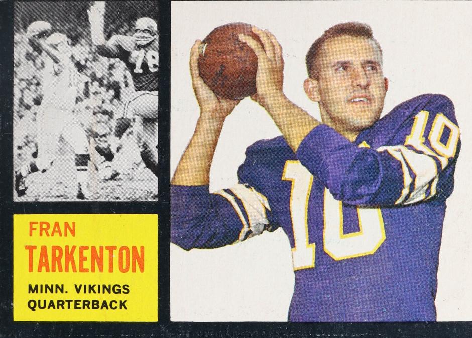 Fran Tarkenton 1962 Topps Football