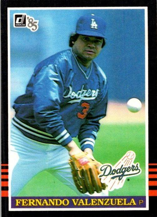 1985 Donruss Fernando Valenzuela #52 card