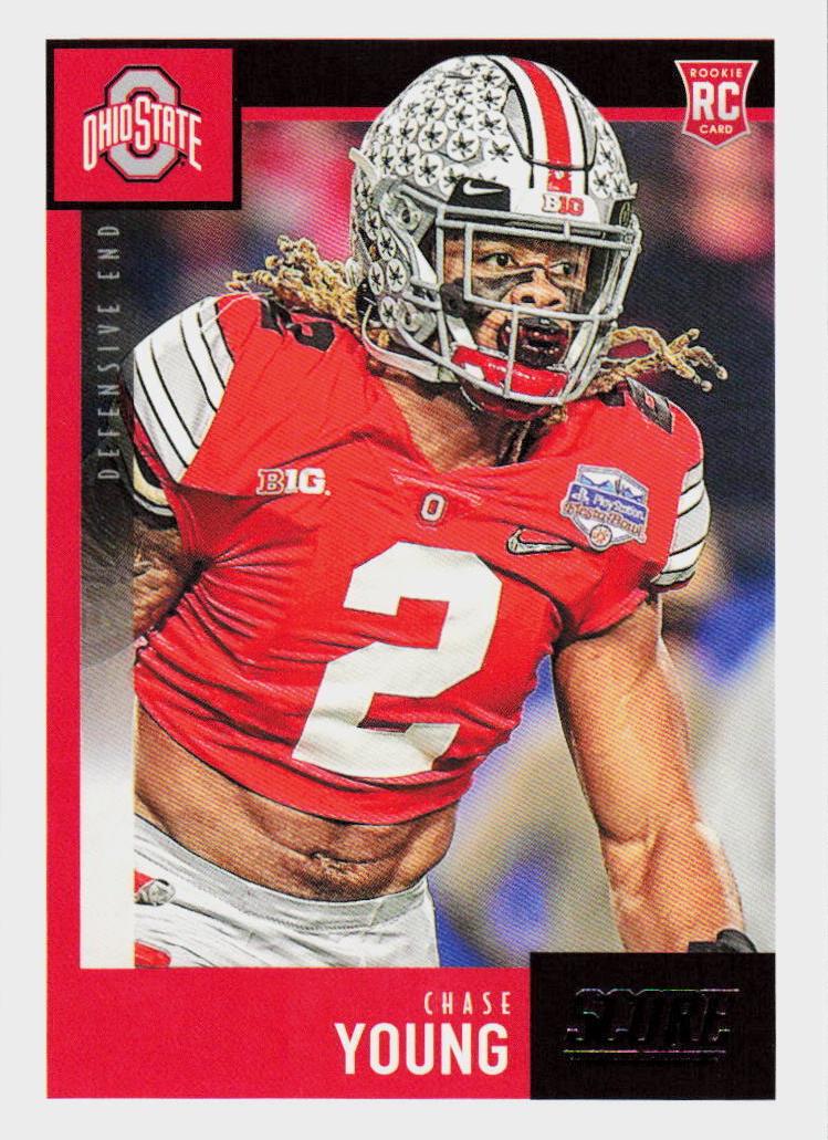 2020 Panini Score Chase Young #338 card