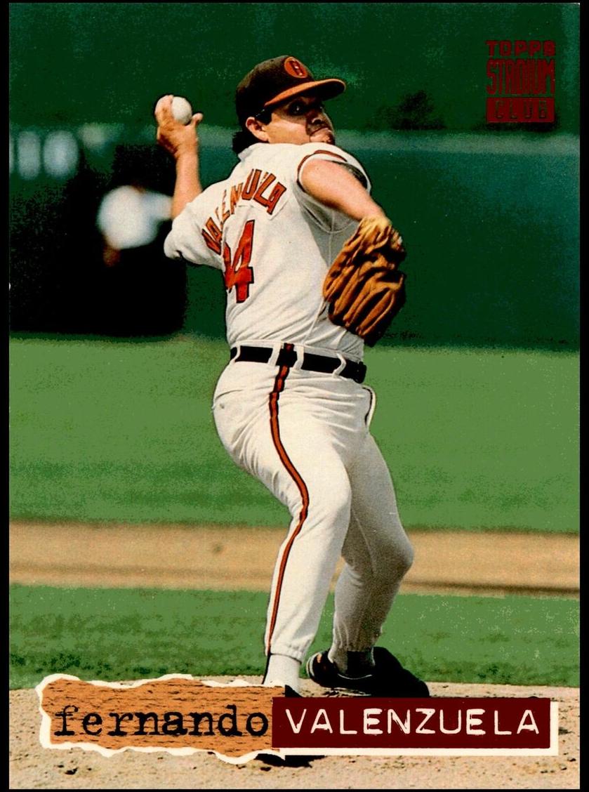 1994 Topps Stadium Club Fernando Valenzuela #69 card