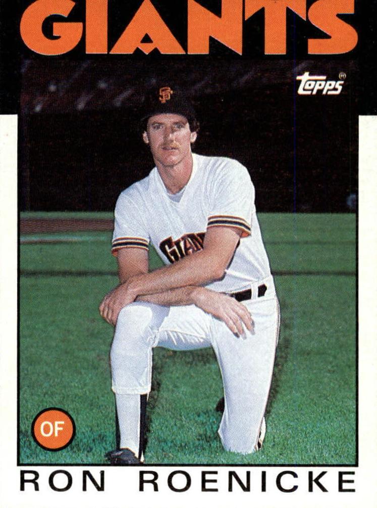 1986 Topps Ron Roenicke #63 card