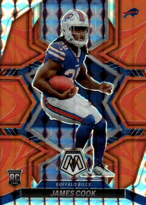 2022 Panini Mosaic James Cook [Reactive Orange] #309 card