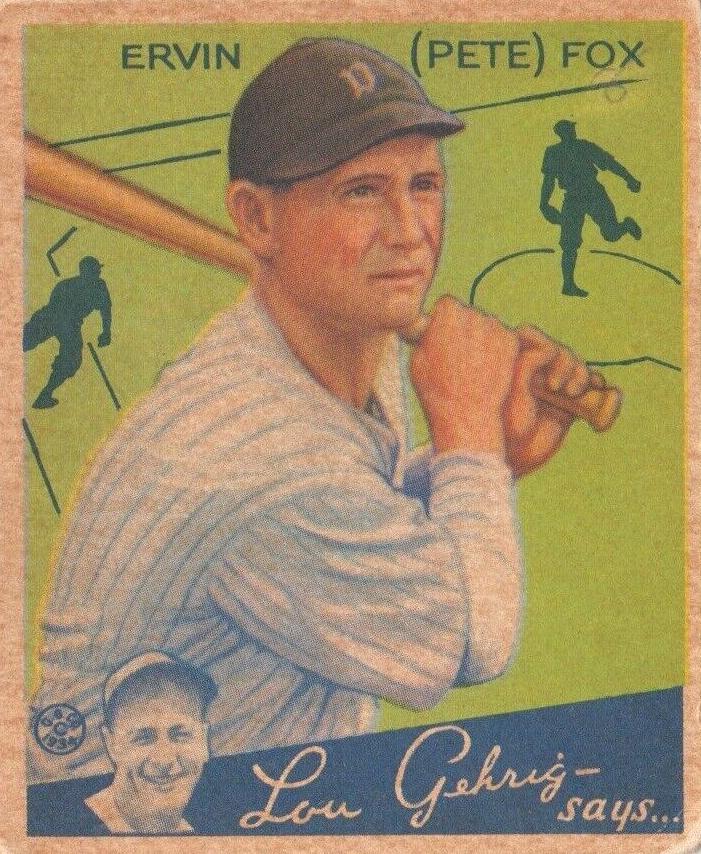 1934 Pete Fox #70