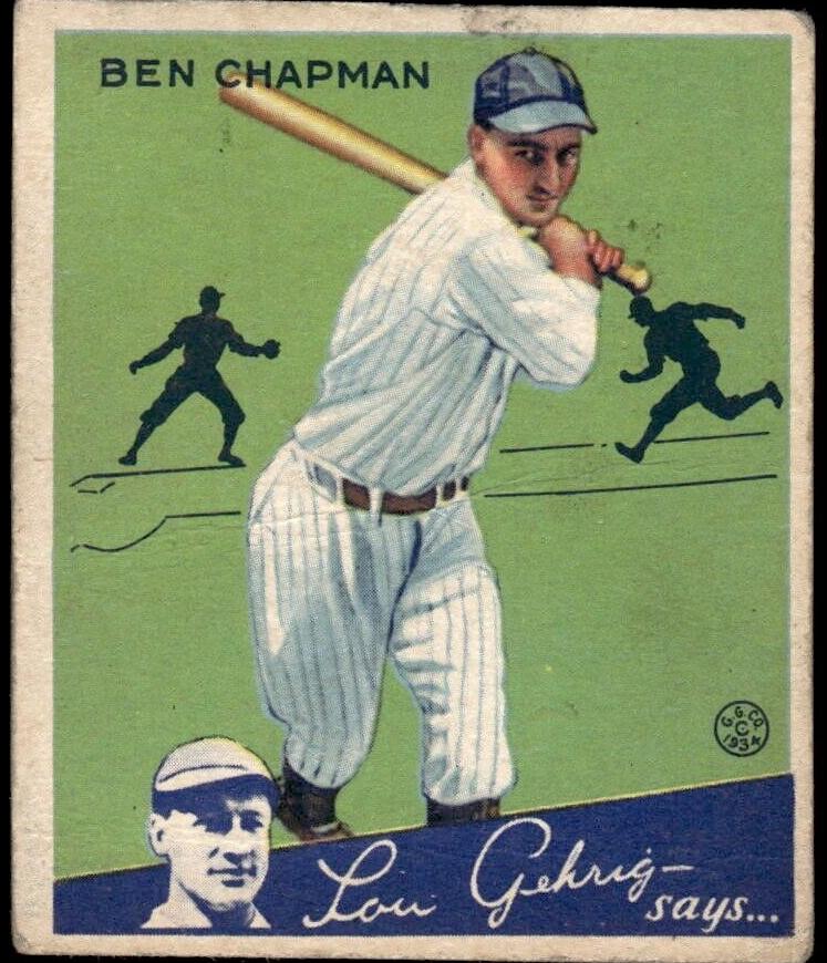 1934 Ben Chapman #9