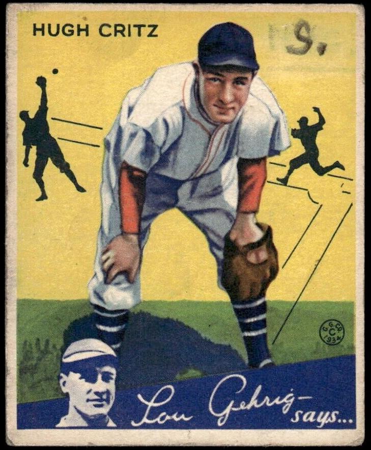 1934 Hugh Critz #17