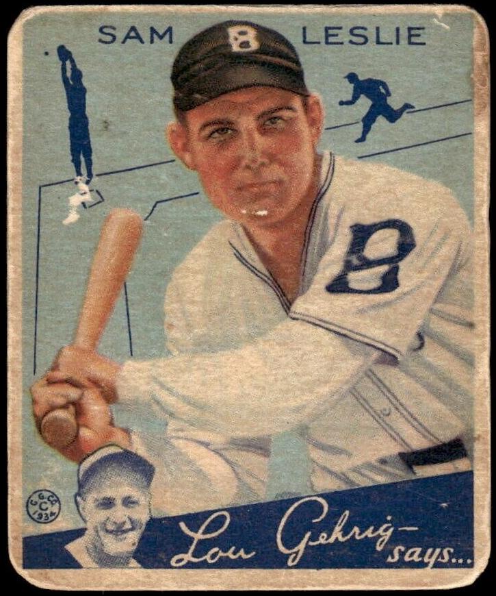 1934 Sam Leslie #49