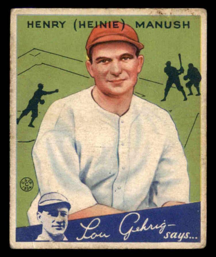 1934 Heinie Manush #18