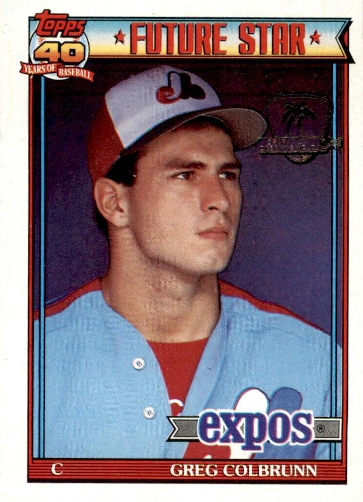 1991 Topps Greg Colbrunn #91 card