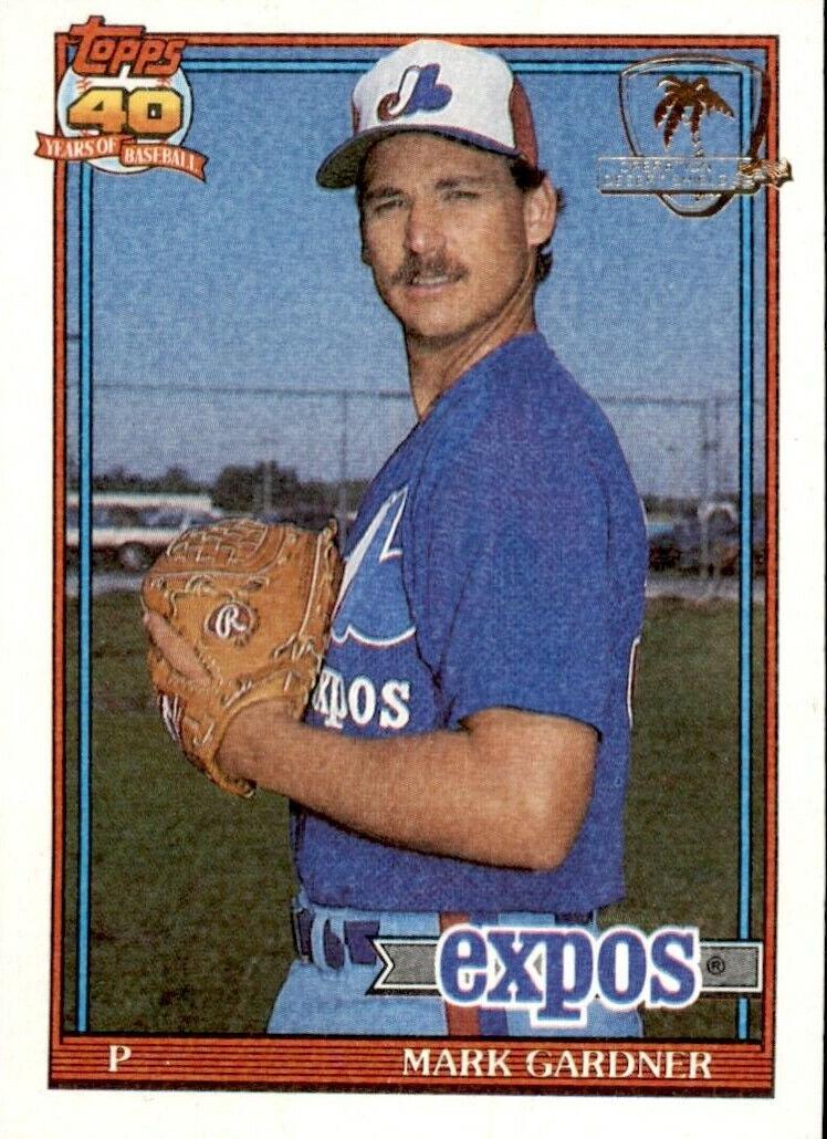 1991 Topps Mark Gardner #757 card