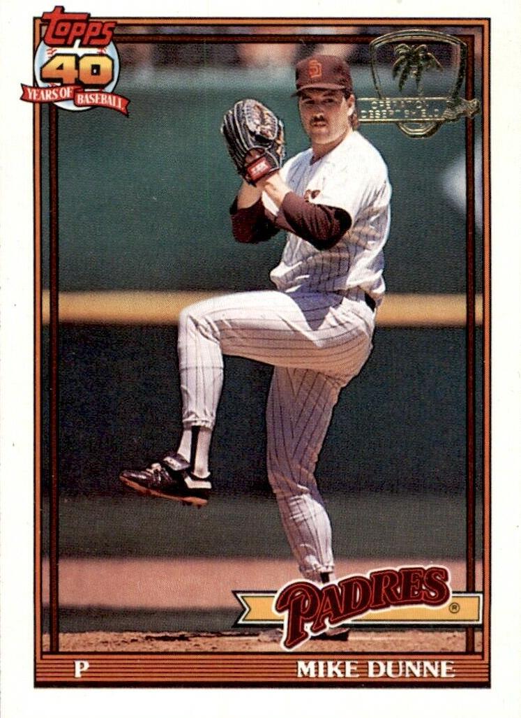 Mike Dunne 1991 Topps Desert Shield Baseball