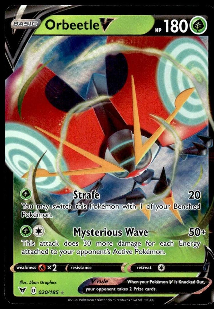 Orbeetle V Holo 2020 Pokemon Vivid Voltage