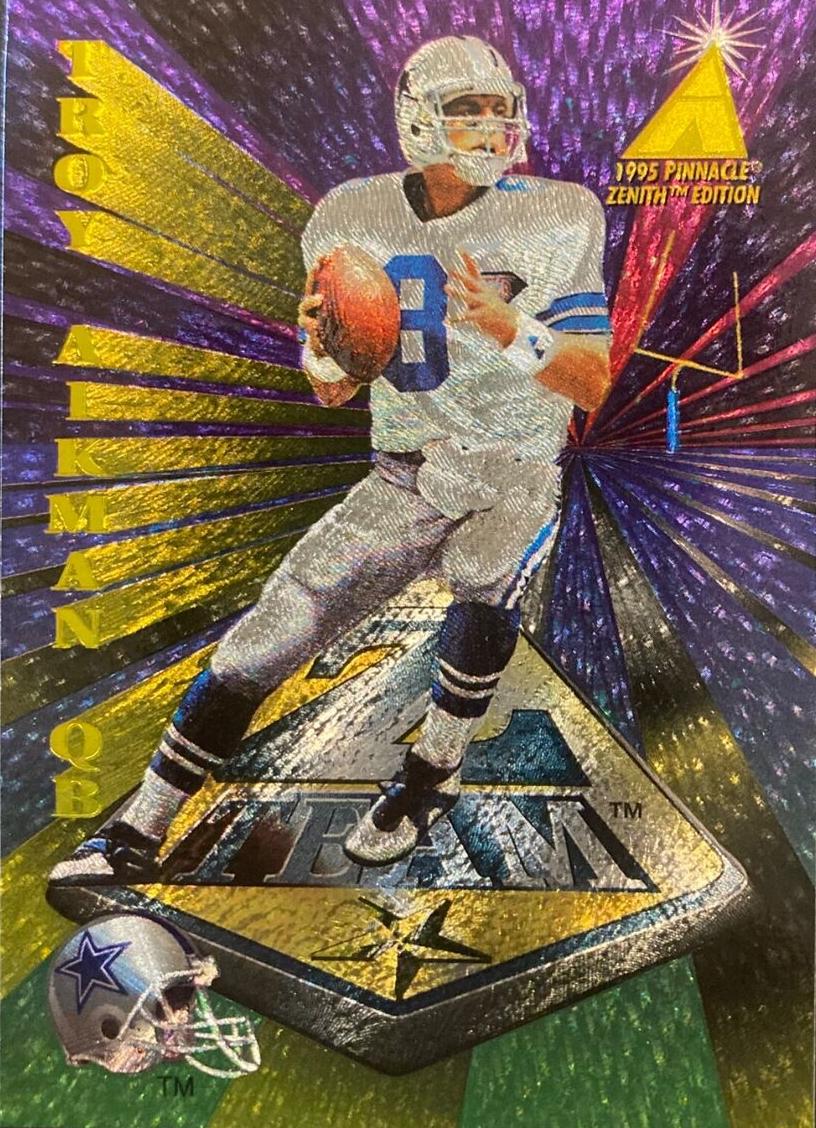 1995 Pinnacle Zenith Troy Aikman #ZT2 card