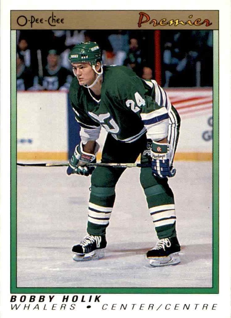 1990 O-Pee-Chee Premier Bobby Holik #43 card