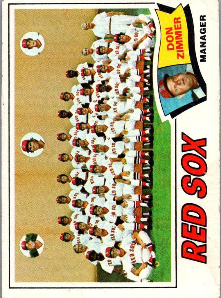 1977 Topps Red Sox Team #309 card