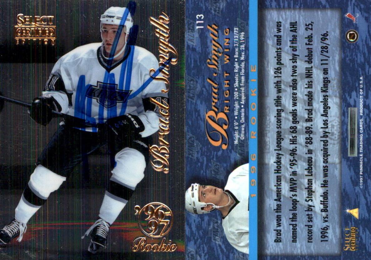 1996 Select Certified Brad Smyth #113 card