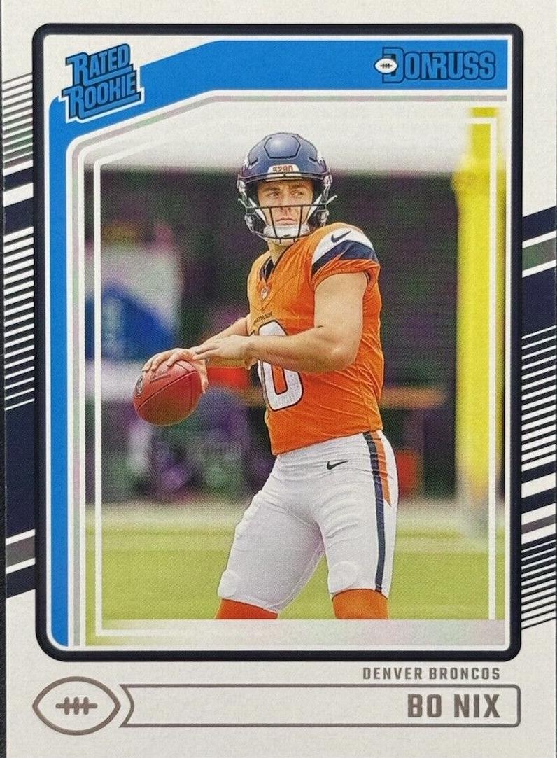 Bo Nix 2024 Donruss Football card