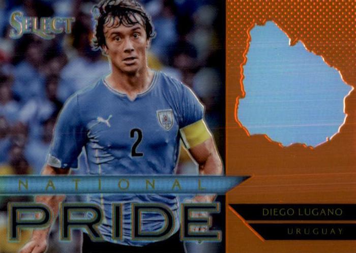 2015 Panini Select Diego Lugano [Orange] #41 card