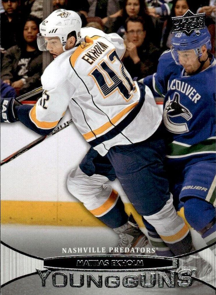 2011 Upper Deck Mattias Ekholm #480 card