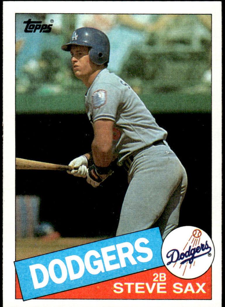 1985 Topps Mini Steve Sax #470 card