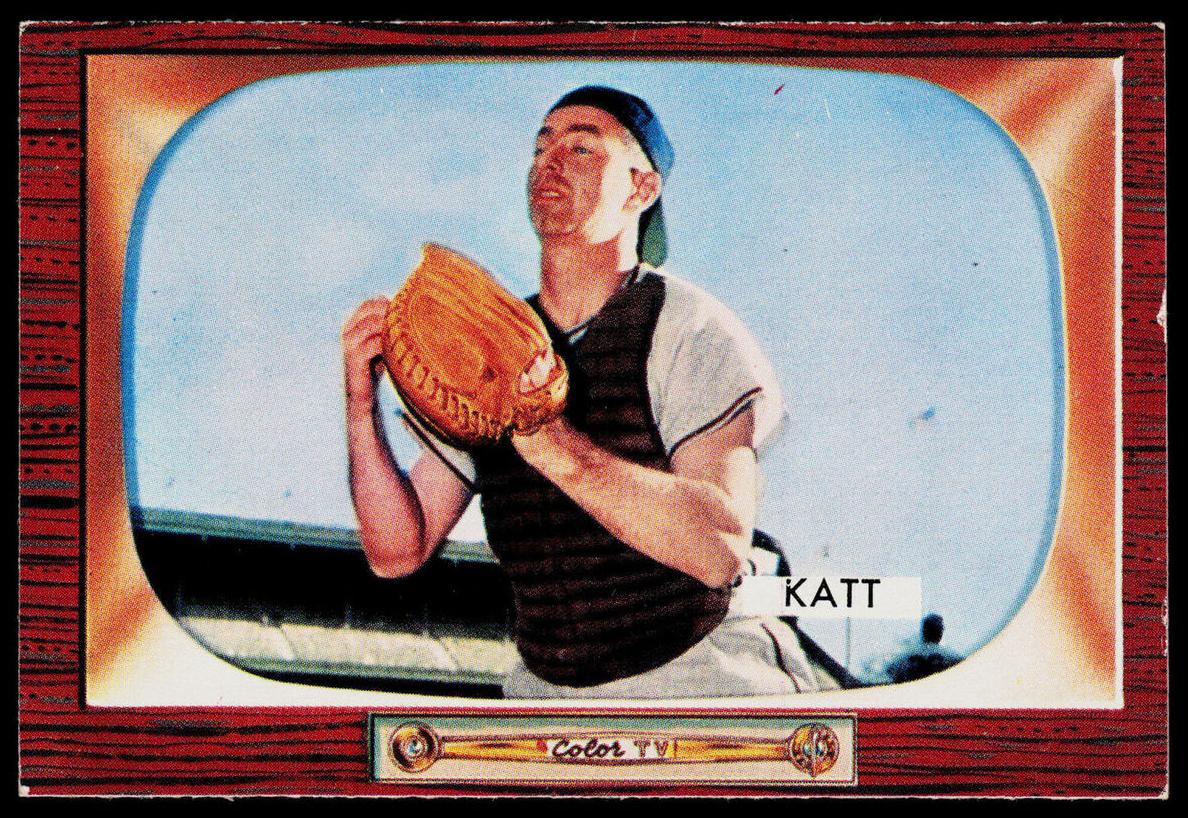 1955 Bowman Ray Katt #183 card