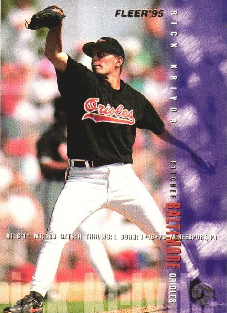 1995 Fleer Rick Krivda #10 card