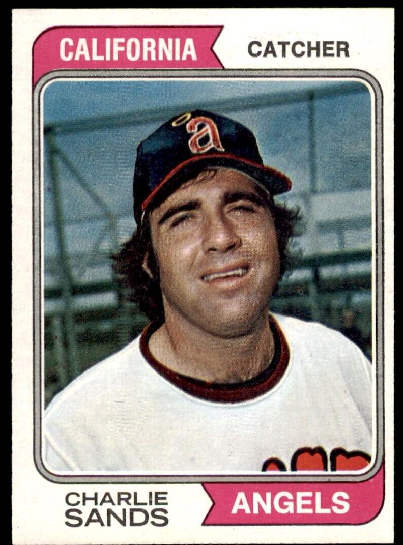 1974 Topps Charlie Sands #381 card