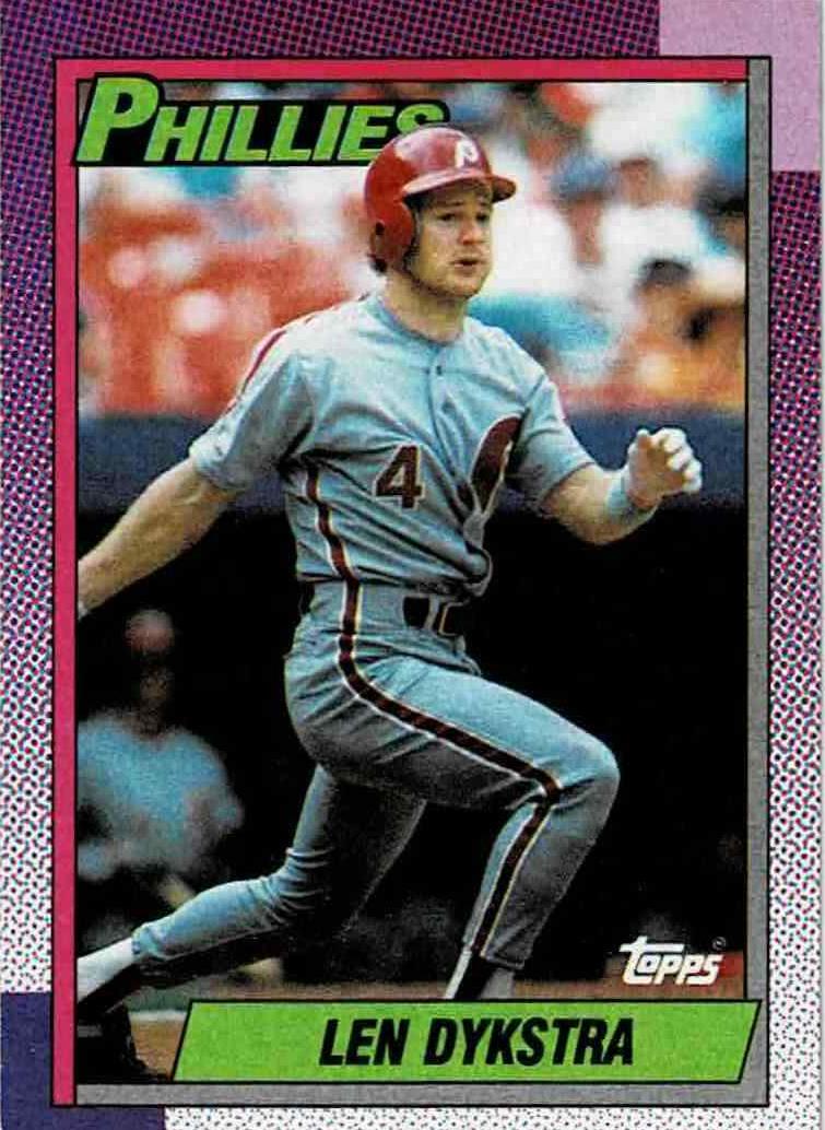 Len Dykstra 1990 Topps Baseball
