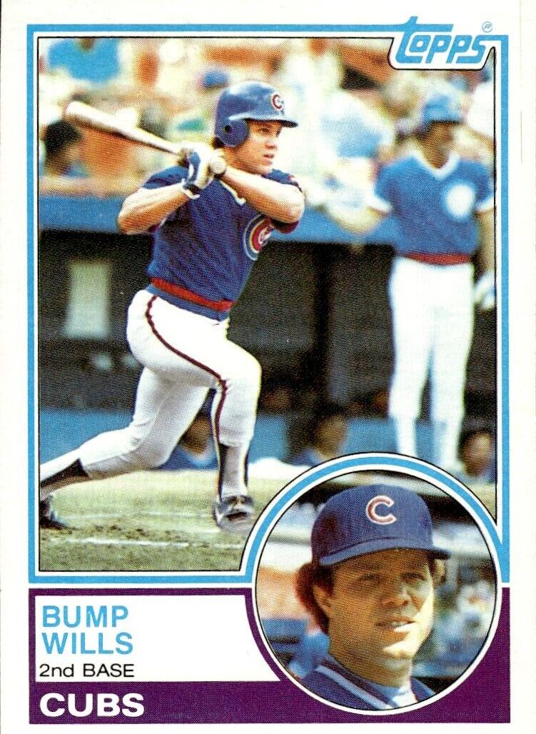 1983 Topps Bump Wills #643 card