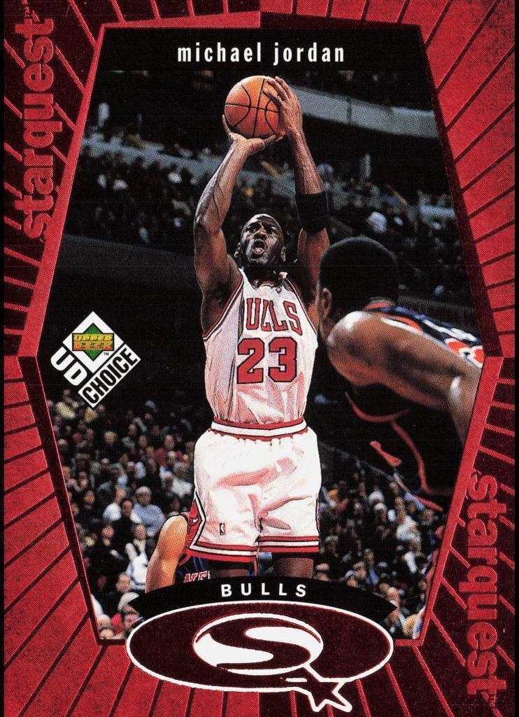 1998 Udchoice   Red #SQ30 Michael Jordan front