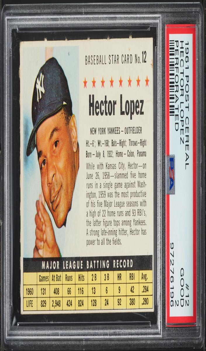 1961 Hector Lopez [Perforated] #12