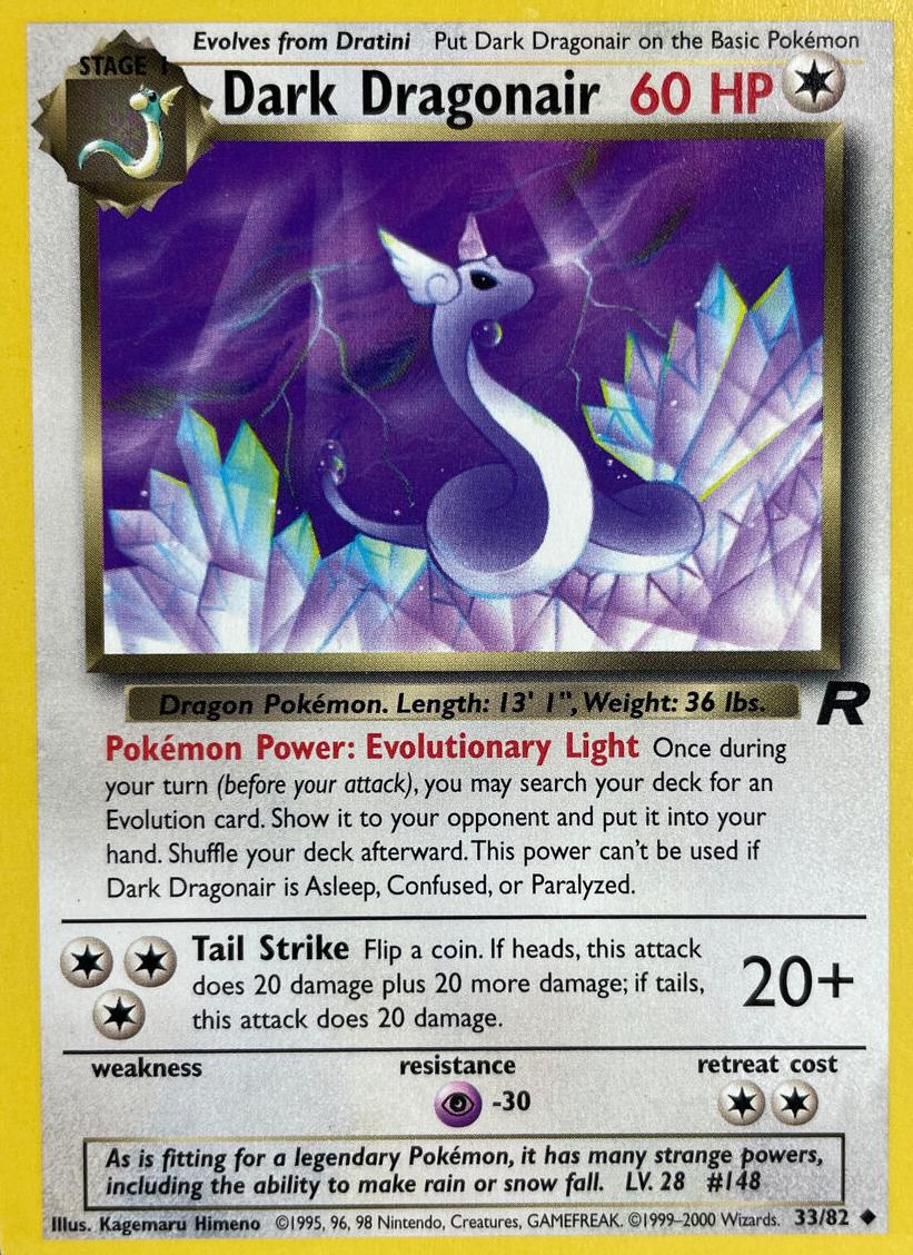 Dark Dragonair 2000 Pokemon Team Rocket