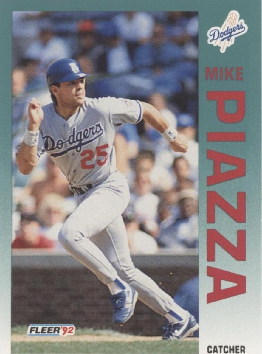 1992 Fleer Update Mike Piazza #U-92 card