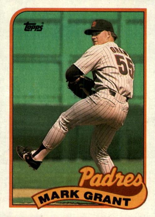 Mark Grant 1989 Topps Baseball