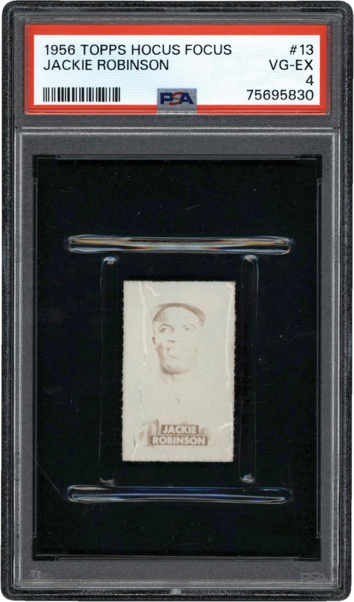 1956 Topps Hocus Focus Baseball Jackie Robinson #13 PSA 3.5
