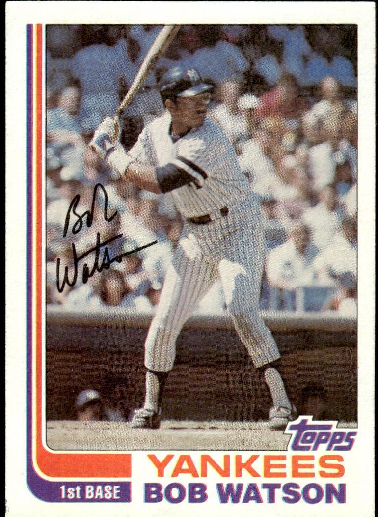 1982 Topps Bob Watson #275 card