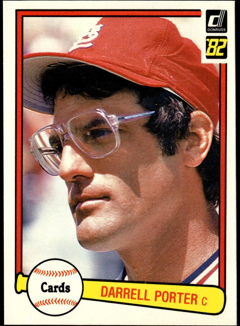 1982 Donruss Darrell Porter #498 card