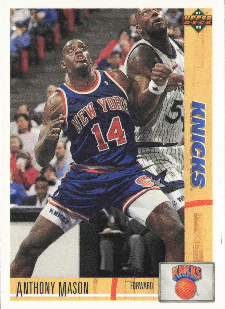 1991 Upper Deck Anthony Mason #430 card