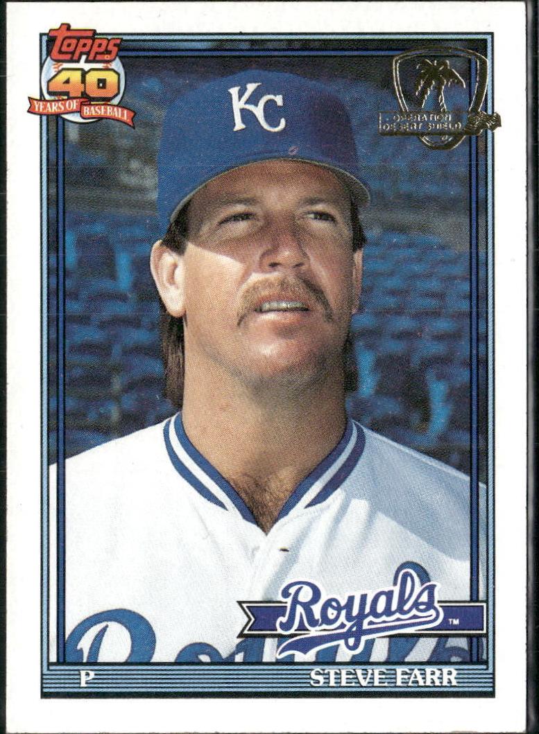 Steve Farr 1991 Topps Desert Shield Baseball