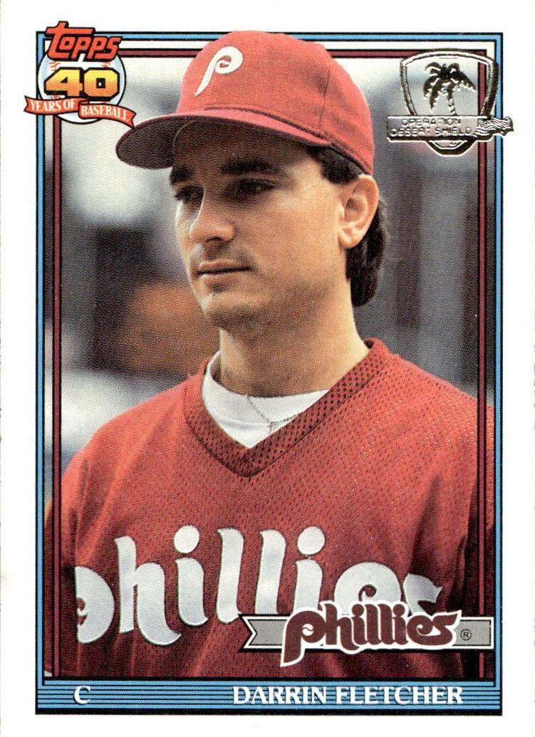 Darrin Fletcher 1991 Topps Desert Shield Baseball