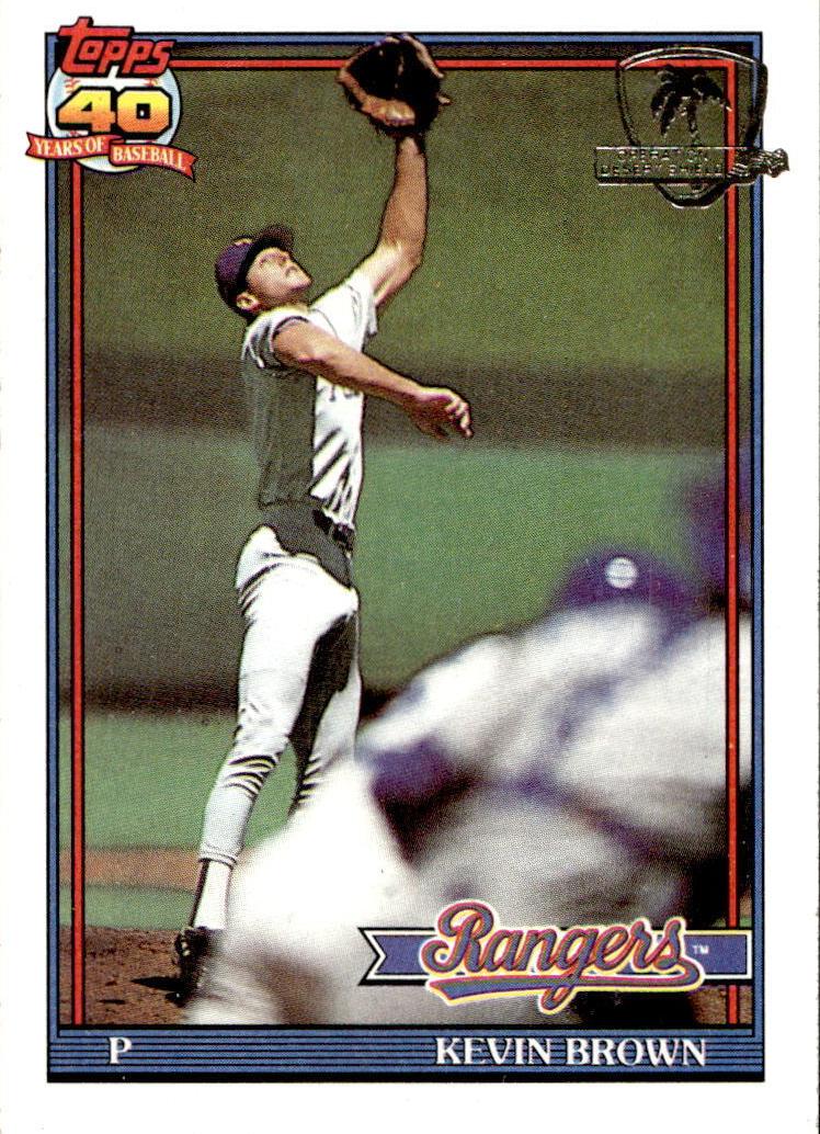 Kevin Brown 1991 Topps Desert Shield Baseball