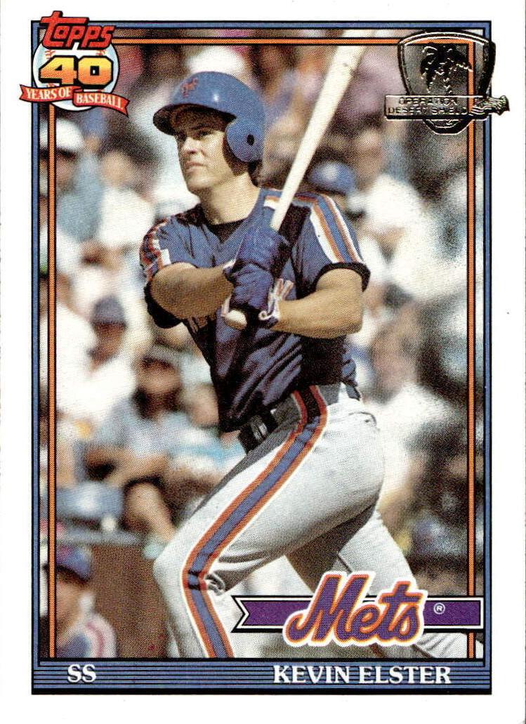 Kevin Elster 1991 Topps Desert Shield Baseball