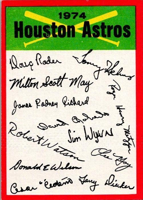 1974 Houston Astros #10