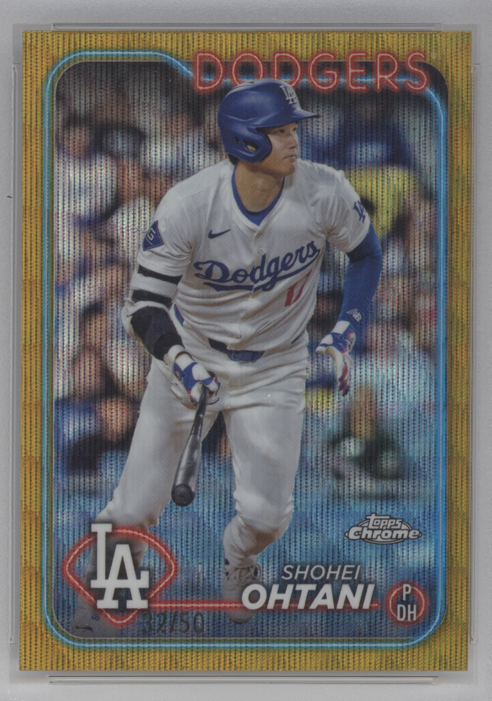 2024 Topps Chrome Baseball Gold Wave Refractor Shohei Ohtani #1