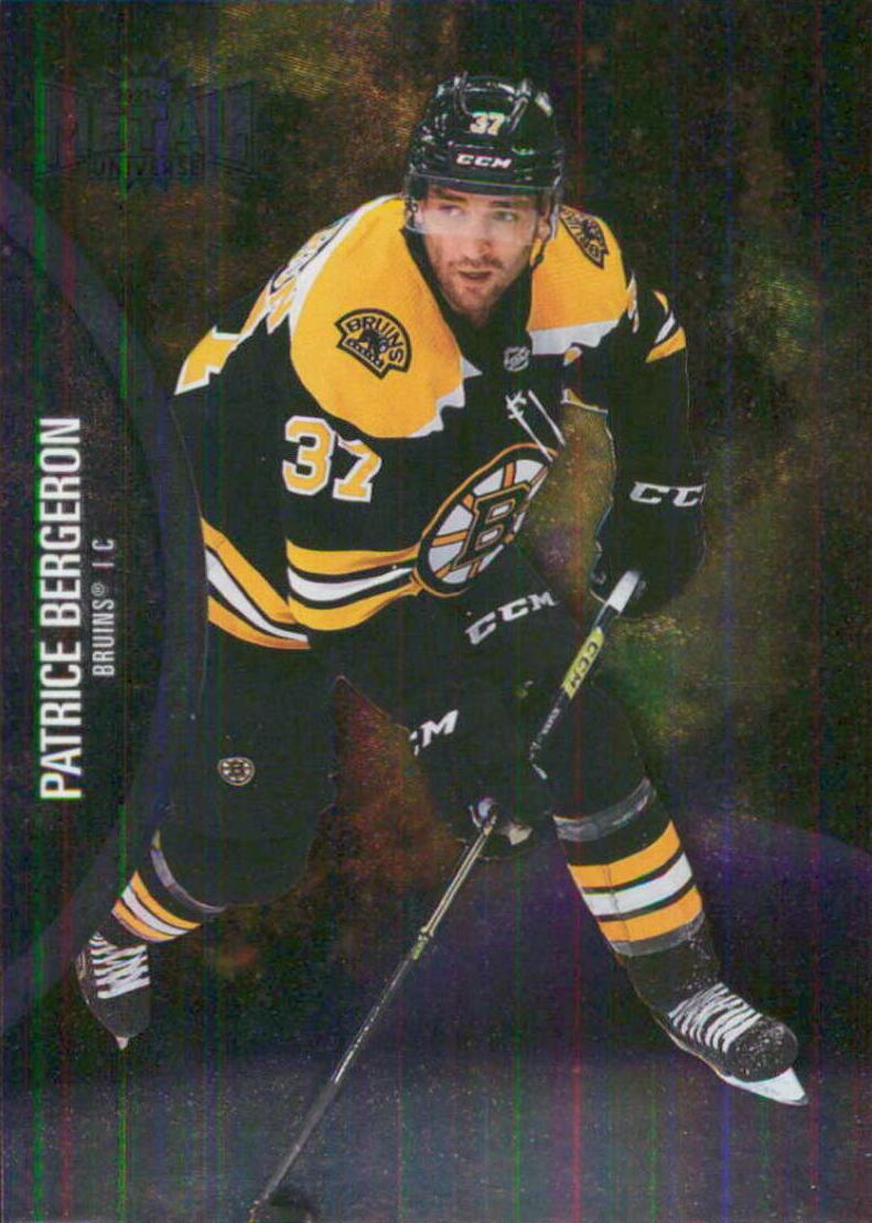 2021 Skybox Metal Universe Patrice Bergeron [Printing Plates] #76 card
