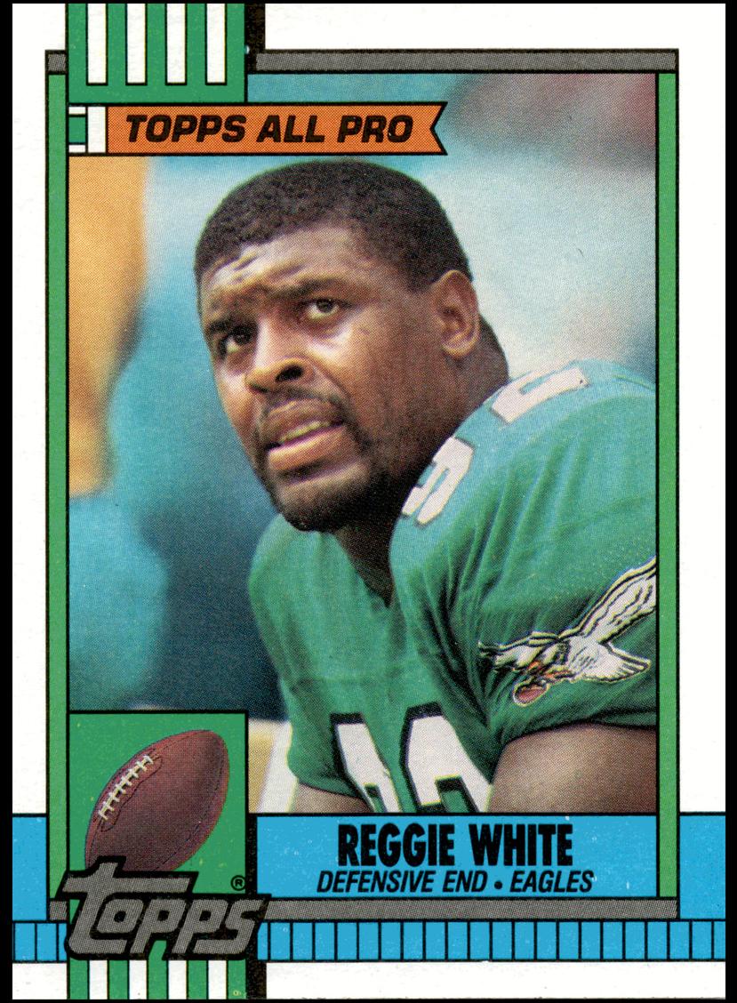 1990 Topps Tiffany Reggie White #86 card
